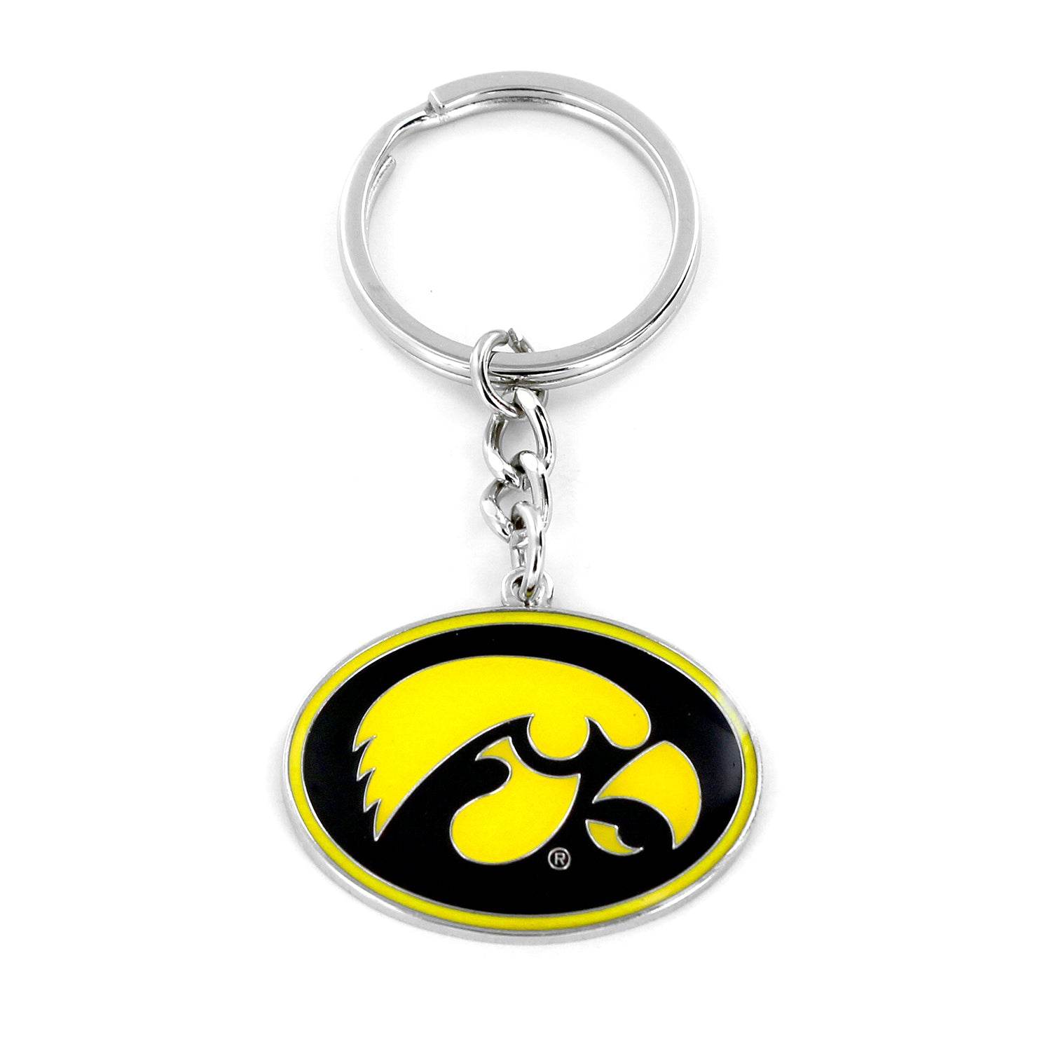 Iowa Hawkeyes Logo Keychain Detachable Split Ring - ToylandEU
