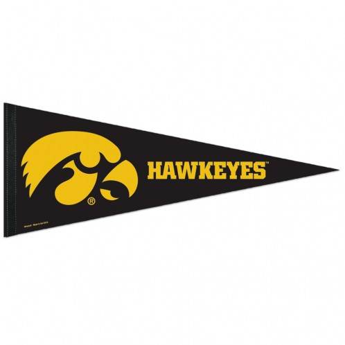 Iowa Hawkeyes Premium 12x30 Soft Felt Pennant Full Color - ToylandEU