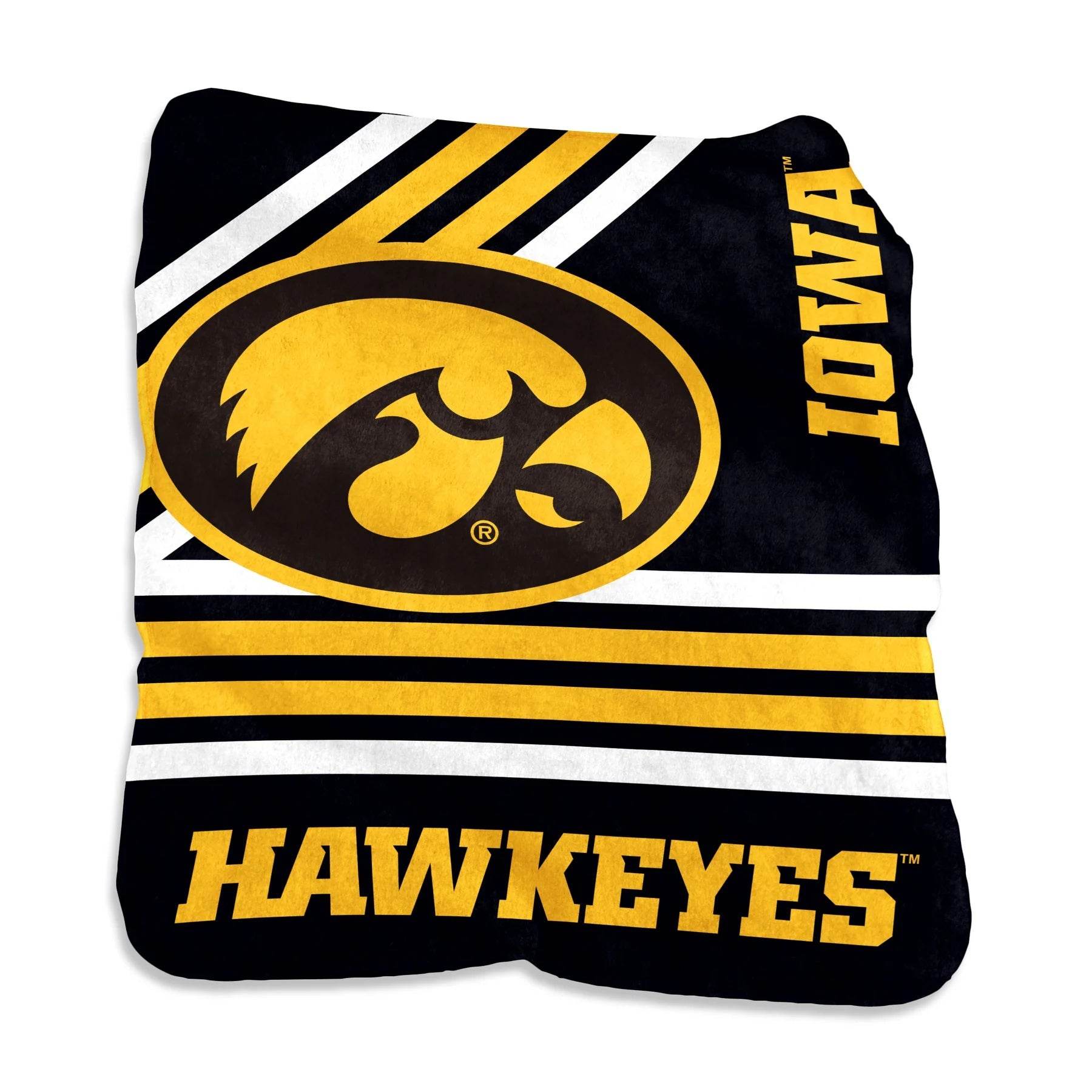 Iowa Hawkeyes Raschel Throw Blanket 50x60 Super Soft - ToylandEU