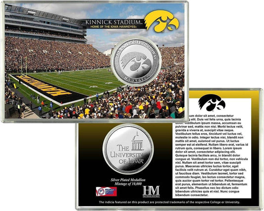 Iowa Hawkeyes Silver Coin Card Stadium Special Order - ToylandEU