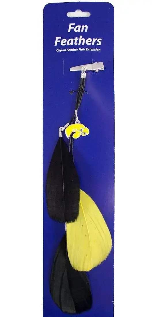  Iowa Hawkeyes Team Color Feather Hair Clip CO -  ToylandEU™