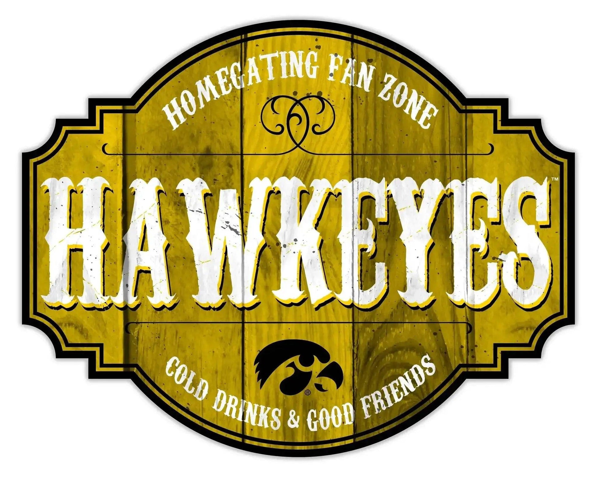  Iowa Hawkeyes Wooden Sign 12 Inch Homegating Tavern Decor -  ToylandEU™