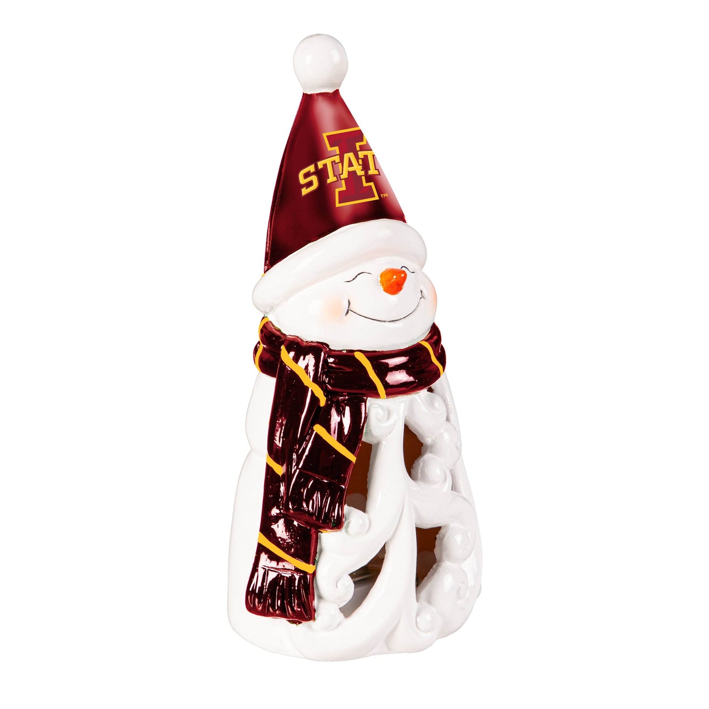 Iowa State Cyclones 8 Inch LED Snowman Statue Decor - ToylandEU