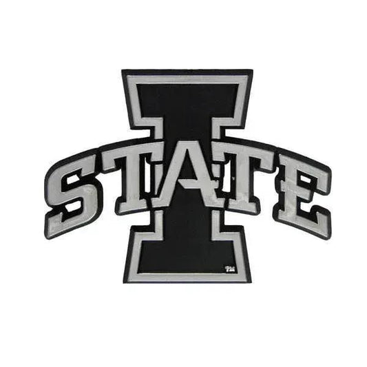  Iowa State Cyclones Auto Emblem Silver Chrome Badge -  ToylandEU™
