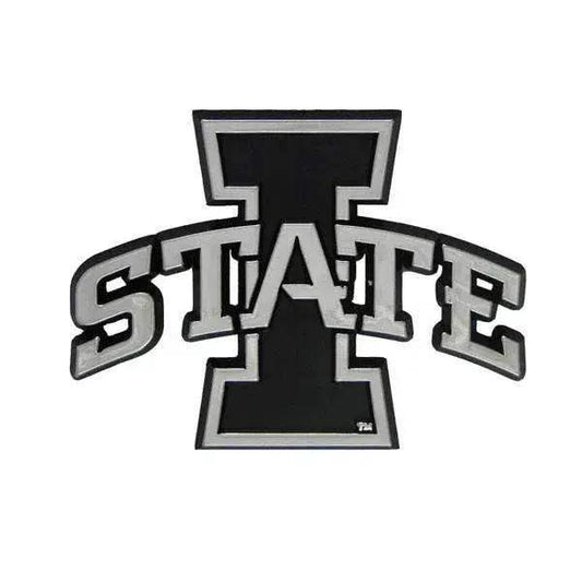  Iowa State Cyclones Auto Emblem Silver Chrome Badge -  ToylandEU™