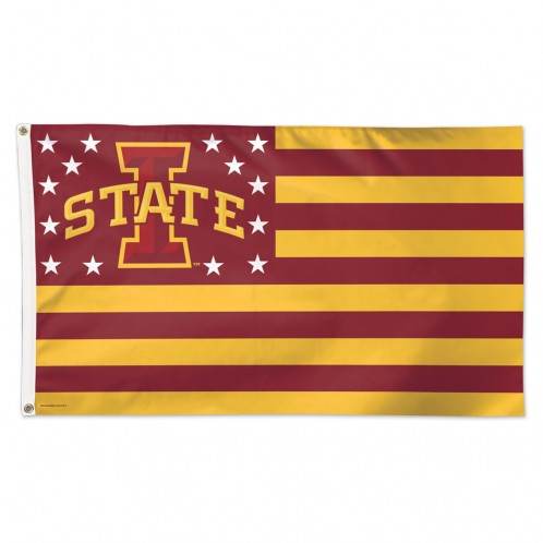 Iowa State Cyclones Deluxe 3x5 Flag With Stars And Stripes - ToylandEU