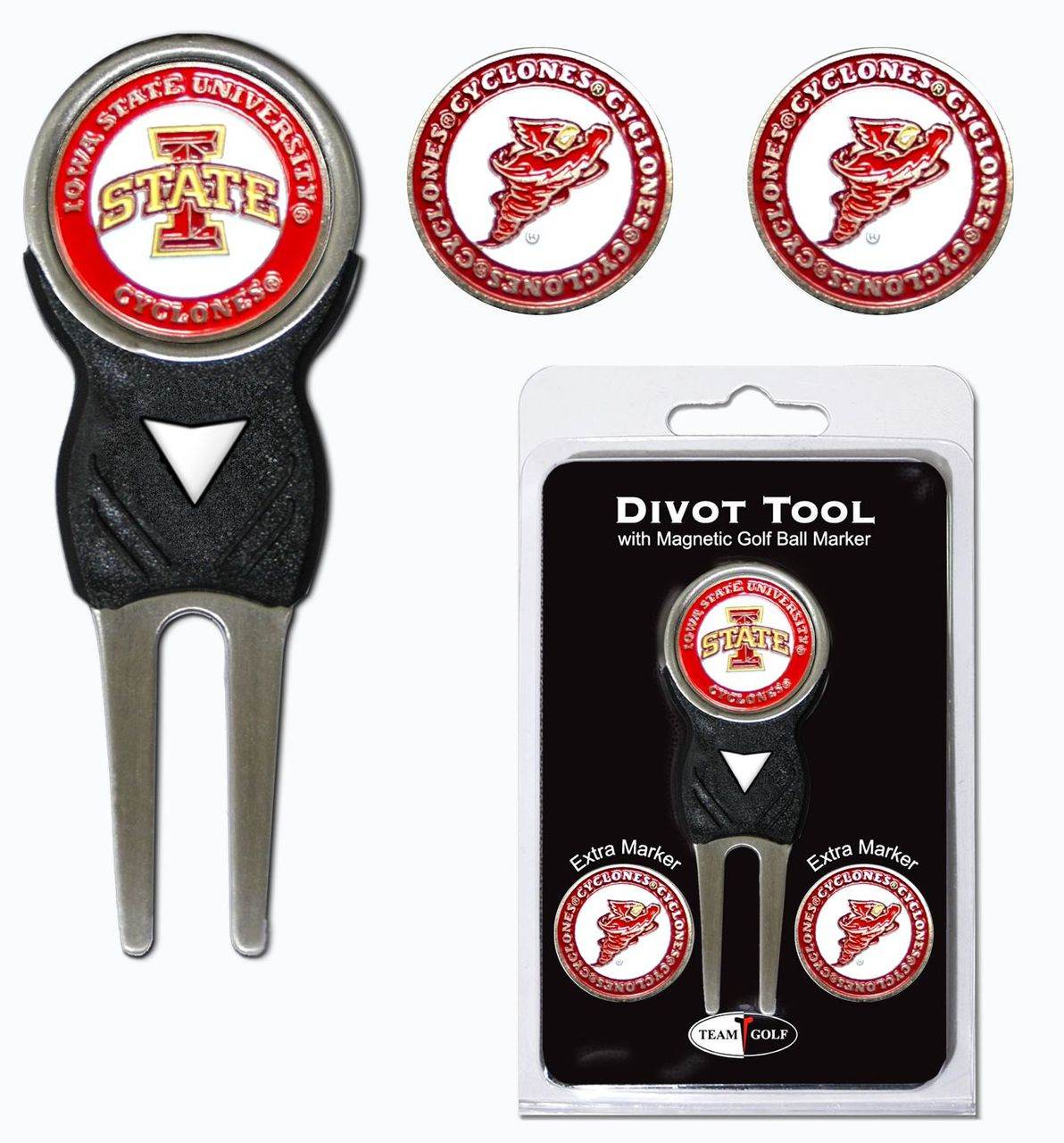 Iowa State Cyclones Golf Divot Tool With 3 Markers - ToylandEU
