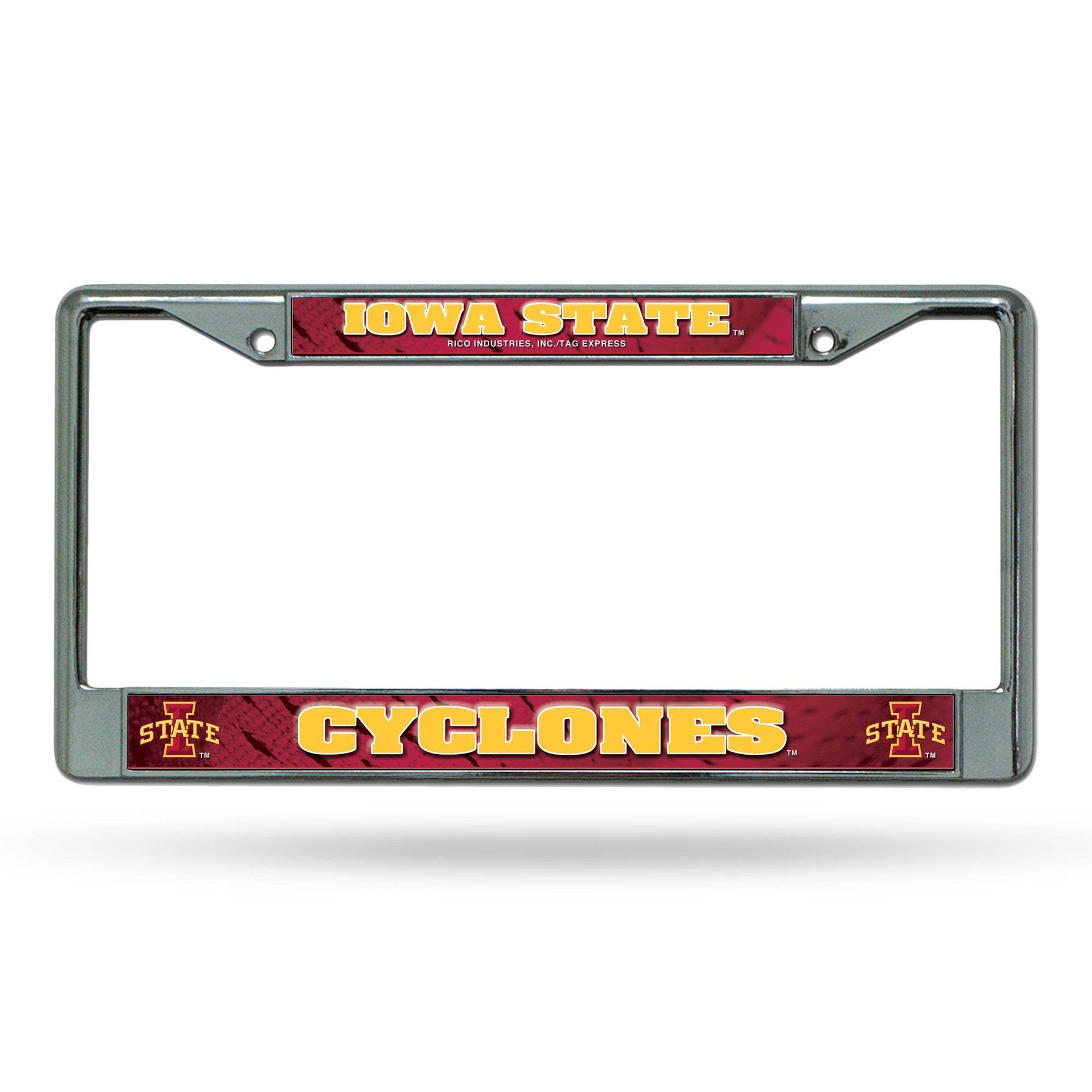 Iowa State Cyclones License Plate Frame Chrome Insert - ToylandEU