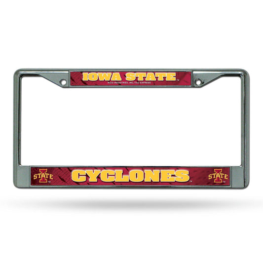 Iowa State Cyclones License Plate Frame Chrome Insert - ToylandEU