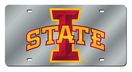 Iowa State Cyclones License Plate Silver Special Order - ToylandEU