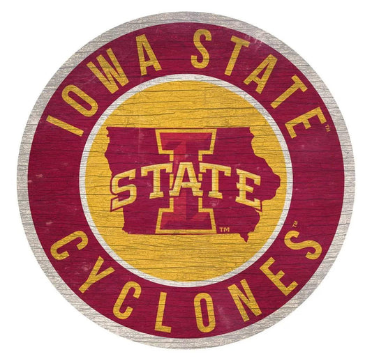  Iowa State Cyclones Round Wood Sign 12 Inch Wall Decor -  ToylandEU™