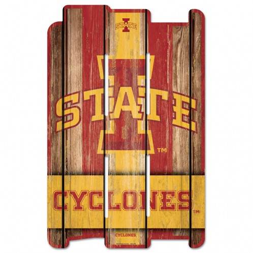 Iowa State Cyclones Wood Fence Sign 11x17 Special Order - ToylandEU