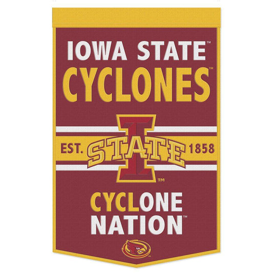 Iowa State Cyclones Wool Banner 24x38 Dynasty Slogan - ToylandEU
