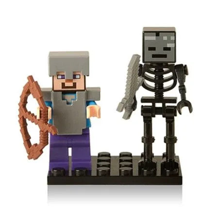 Iron Armored Steve Figure With Skeleton Affordable Premium Quality - ToylandEU