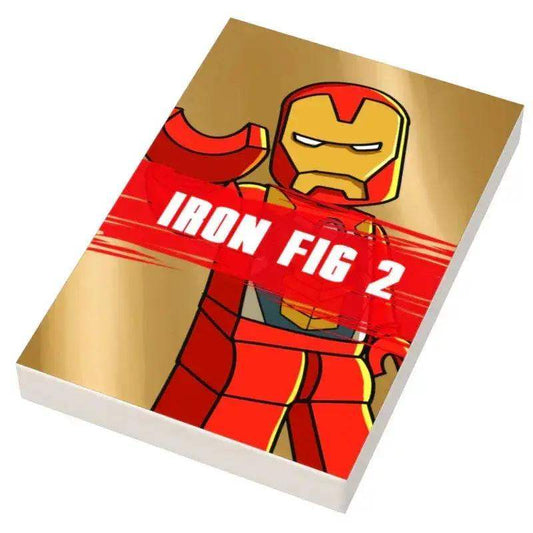  Iron Fig 2 Movie Cover (2x3 Tile) made using LEGO parts - B3 Customs -  ToylandEU™