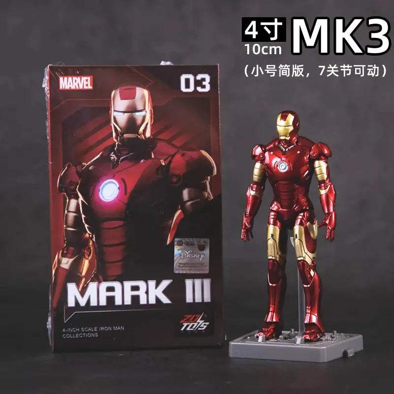  Iron Man Action Figure 4 Inch MK1 MK7 Ideal Gift -  ToylandEU™