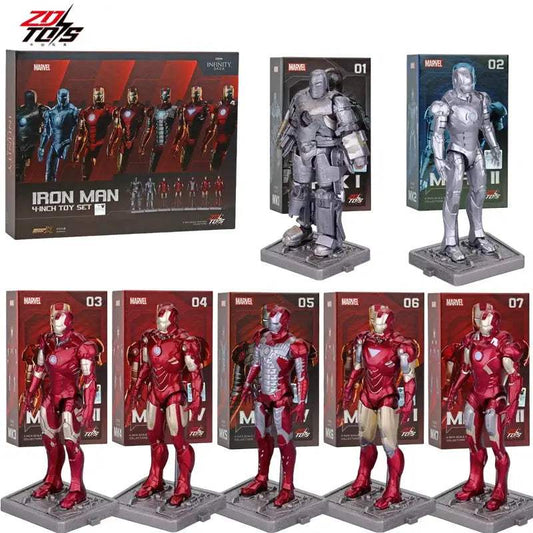  Iron Man Action Figure 4 Inch MK1 MK7 Ideal Gift -  ToylandEU™