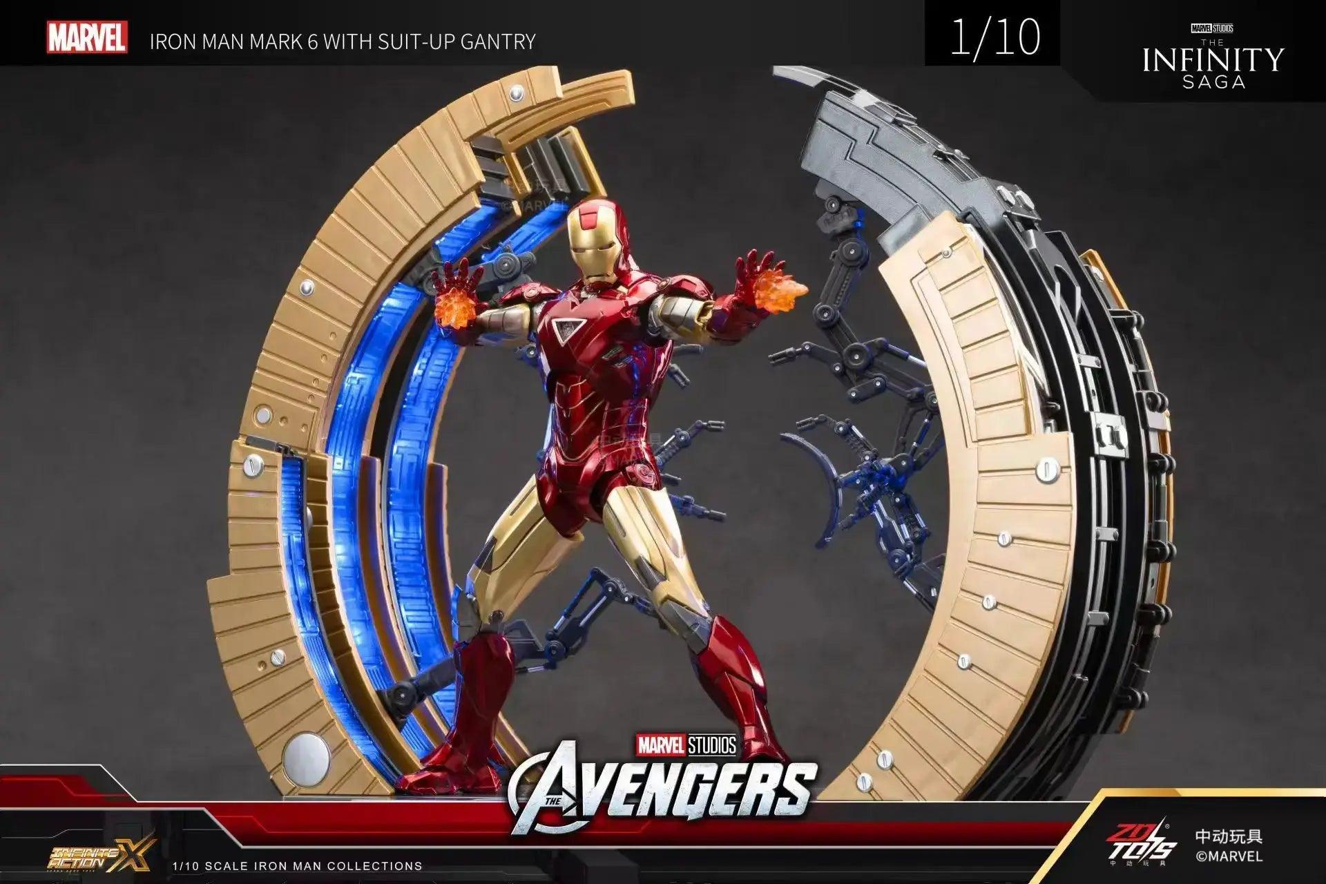  Iron Man Action Figure Suit Up Gantry LED Platform Premium -  ToylandEU™