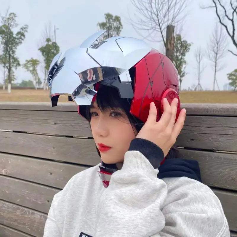  Iron Man Helmet Cosplay Voice Control Led Lights -  ToylandEU™