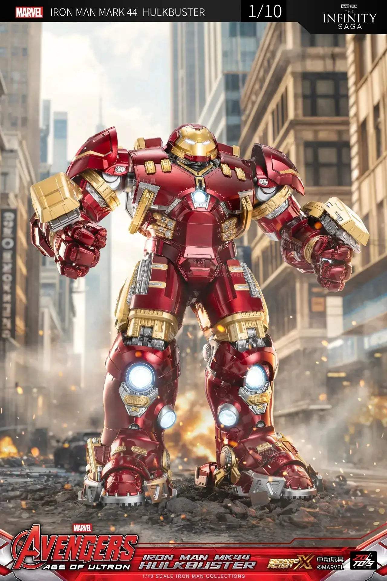  Iron Man Hulkbuster Action Figure LED Display Premium -  ToylandEU™