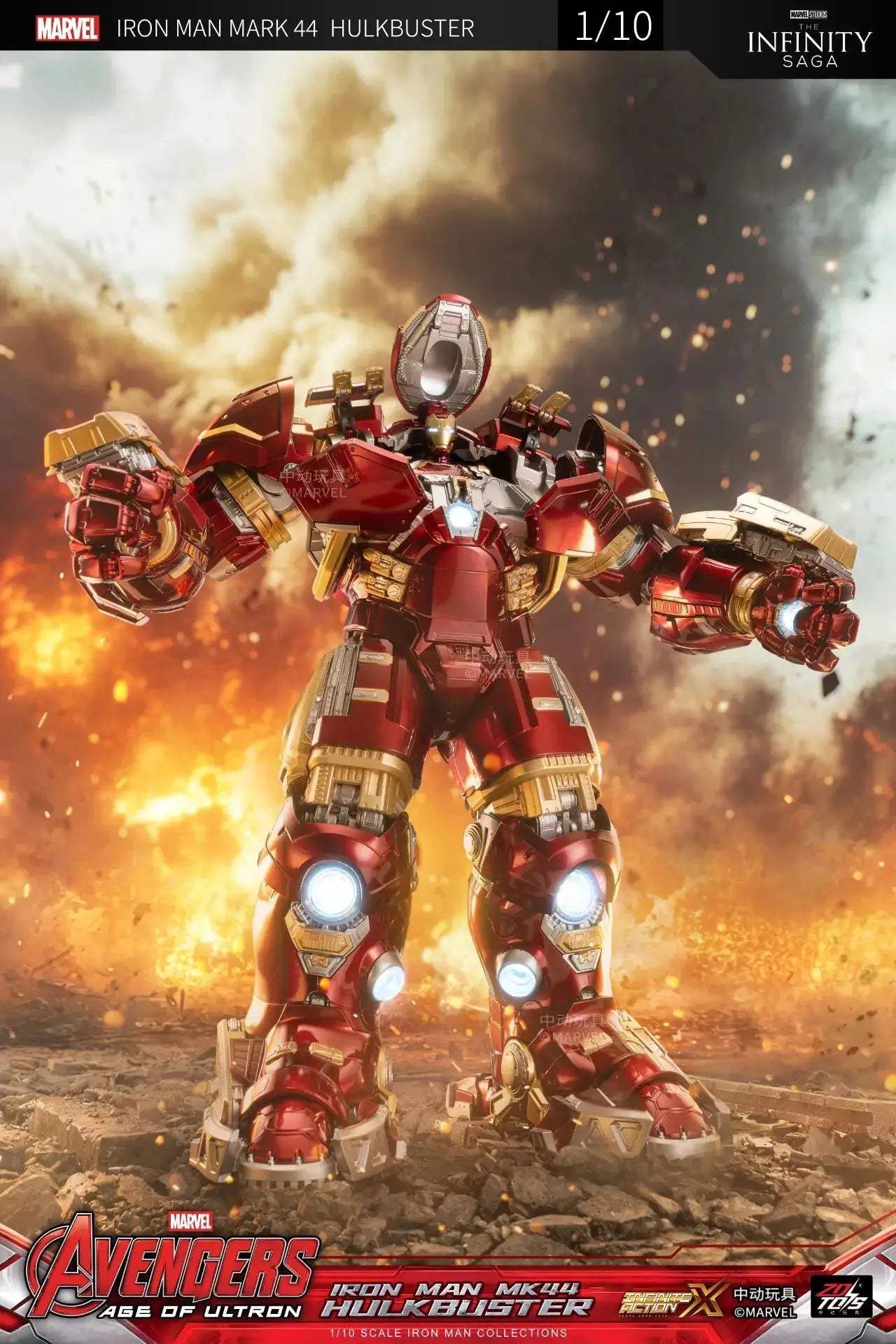 Iron Man Hulkbuster Action Figure LED Display Premium -  ToylandEU™