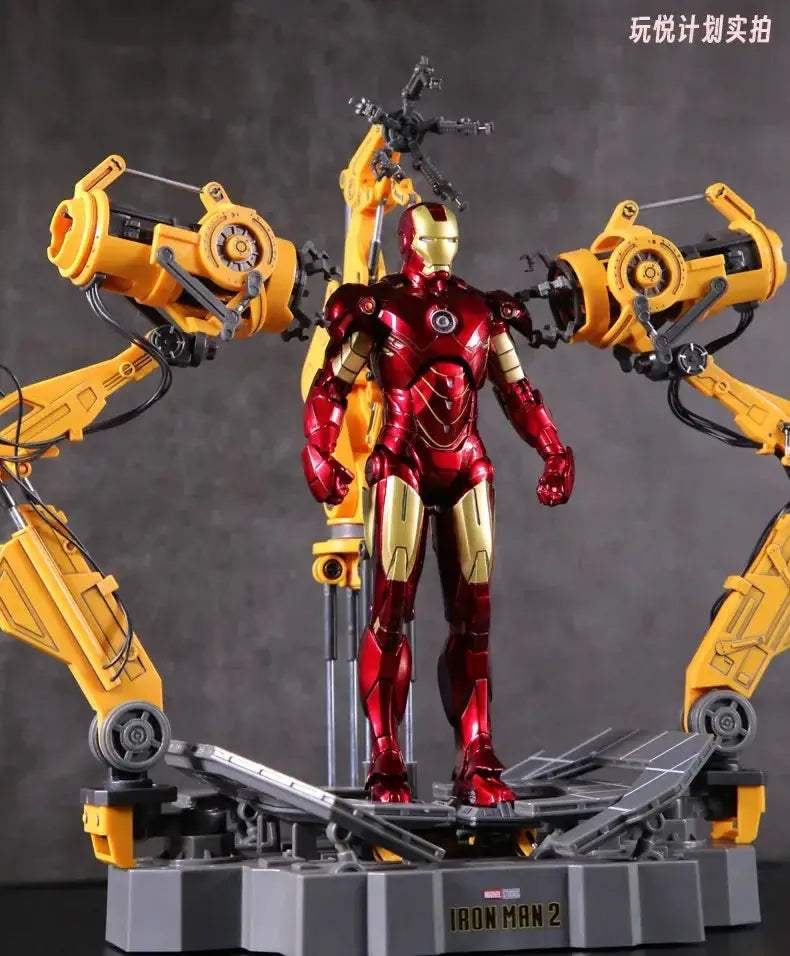 Iron Man Suit Up Gantry Led Figure With Armor Platform - ToylandEU