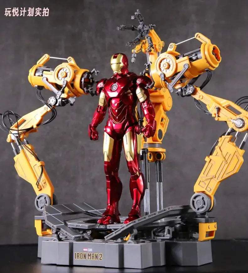 Iron Man Suit Up Gantry Led Figure With Armor Platform - ToylandEU