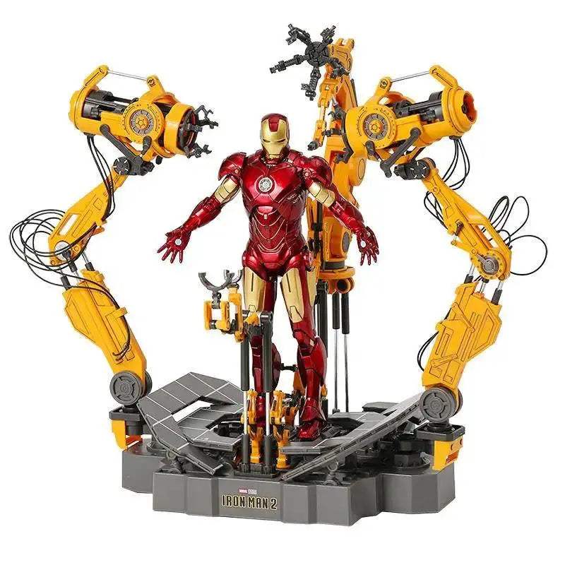 Iron Man Suit Up Gantry Led Figure With Armor Platform - ToylandEU
