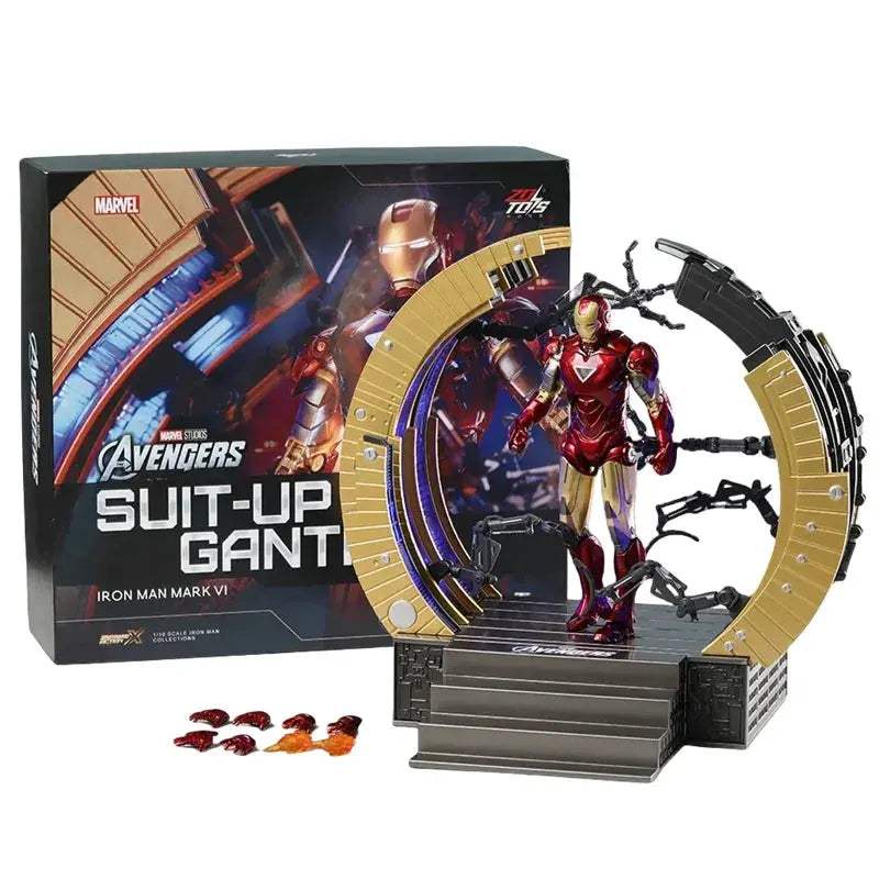 Iron Man Suit Up Gantry Led Figure With Armor Platform - ToylandEU