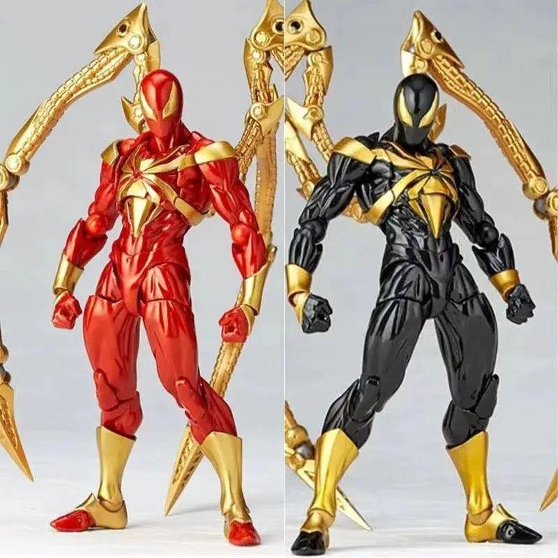  Iron Spider Kaiyodo Anime Figure Revoltech Spider-Man Action Figure PVC Statue Assembly Model Kit Collectible Toy Gift for Kids -  ToylandEU™
