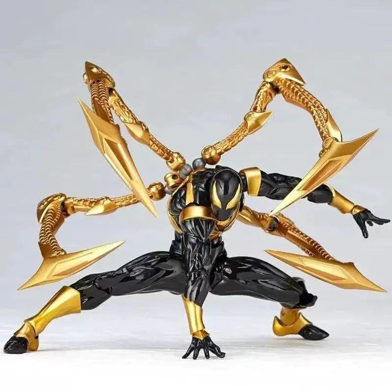  Iron Spider Kaiyodo Anime Figure Revoltech Spider-Man Action Figure PVC Statue Assembly Model Kit Collectible Toy Gift for Kids -  ToylandEU™