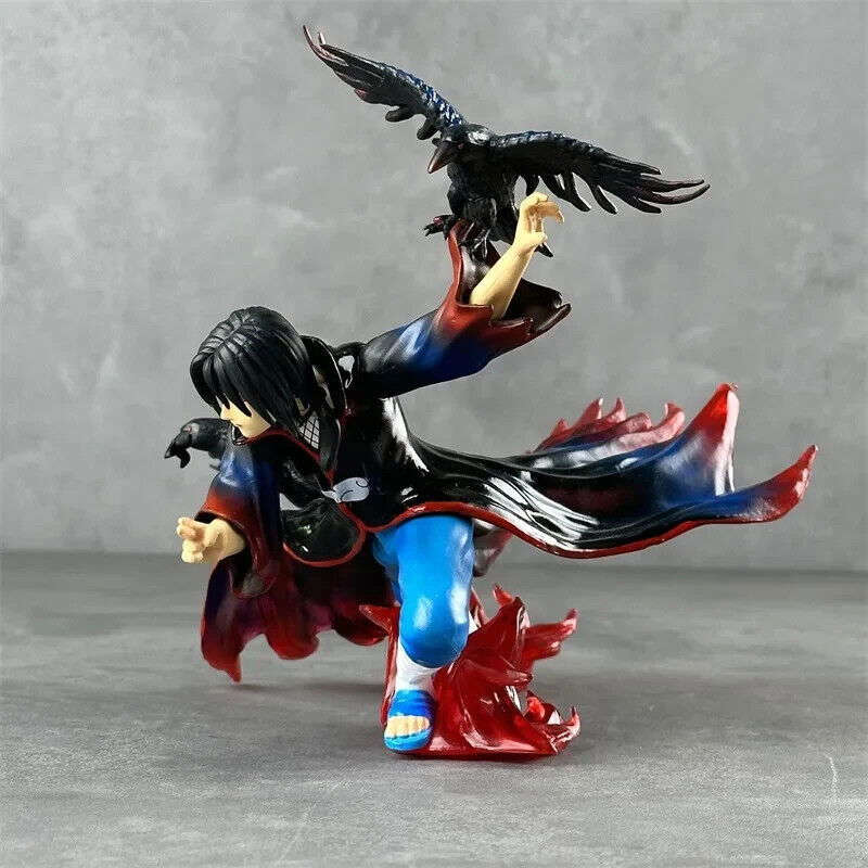  Itachi Uchiha Figure Naruto PVC Amaterasu Flames 7in 