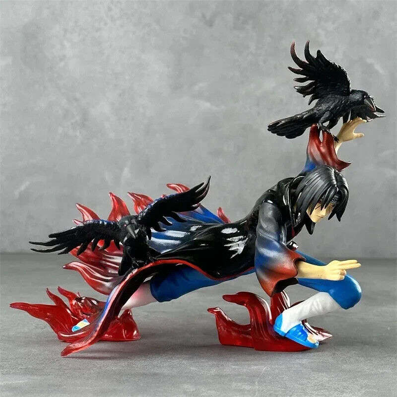  Itachi Uchiha Figure Naruto PVC Amaterasu Flames 7in 