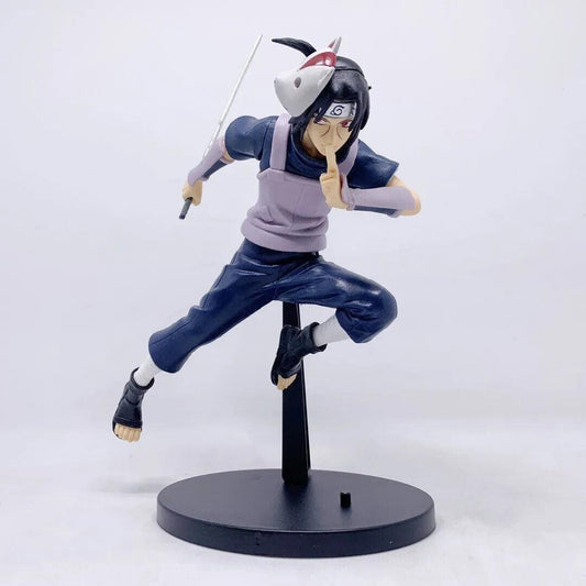 Itachi Uchiha Figurines, Teen Anbu Captain Black Ops Fighting Naruto Figure 