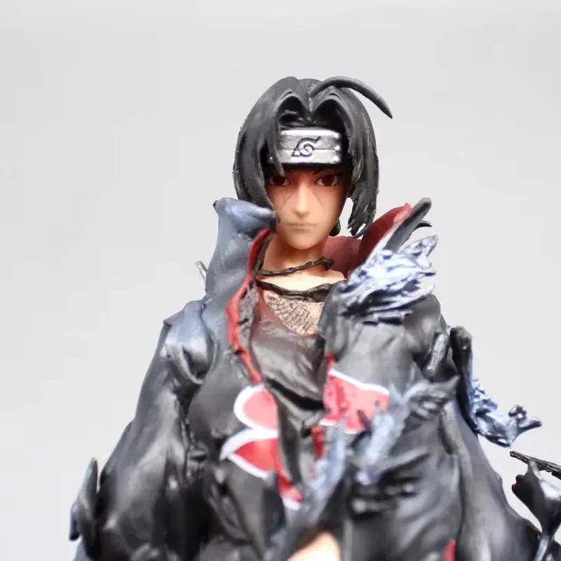 Itachi Uchiha Tsukuyomi Crows Anime Figure, Naruto Shippuden Action Figurines 26 CM - ToylandEU