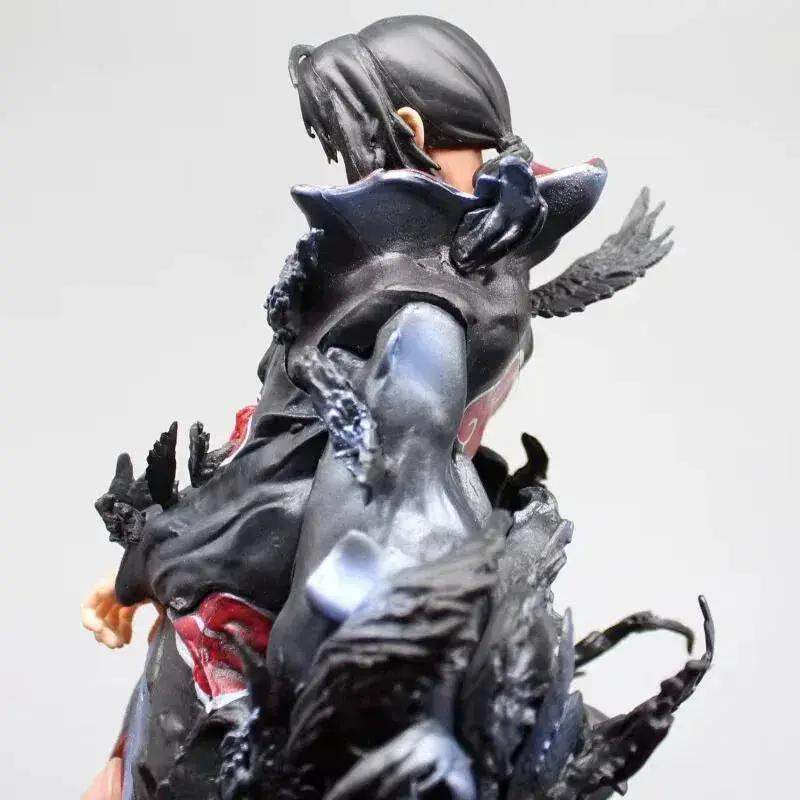 Itachi Uchiha Tsukuyomi Crows Anime Figure, Naruto Shippuden Action Figurines 26 CM - ToylandEU