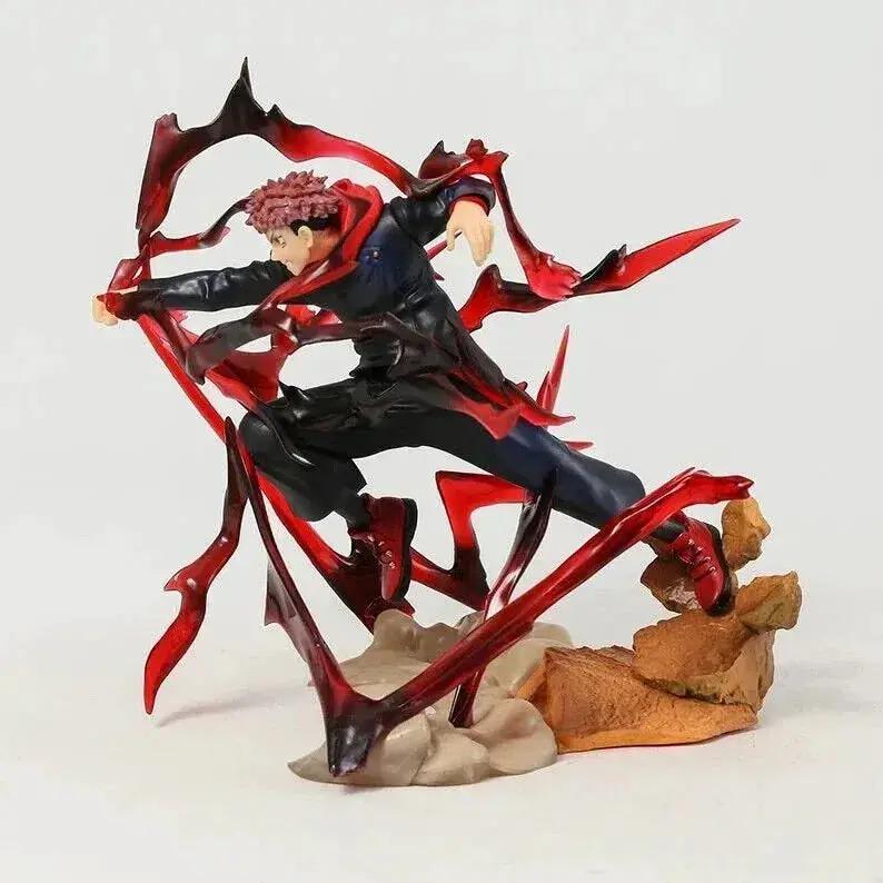 Itadori Yuji Anime Figurine, Jujutsu Kaisen PVC Figure JJK Statue Collectible Gifts for Friends and Family 19cm/7.5in - ToylandEU