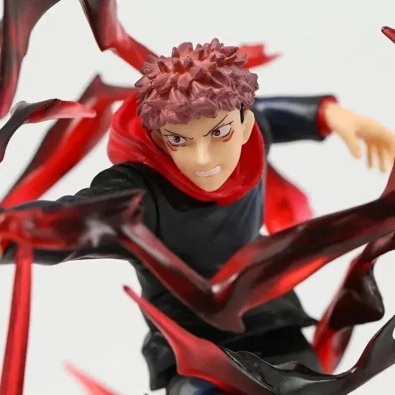 Itadori Yuji Anime Figurine, Jujutsu Kaisen PVC Figure JJK Statue Collectible Gifts for Friends and Family 19cm/7.5in - ToylandEU