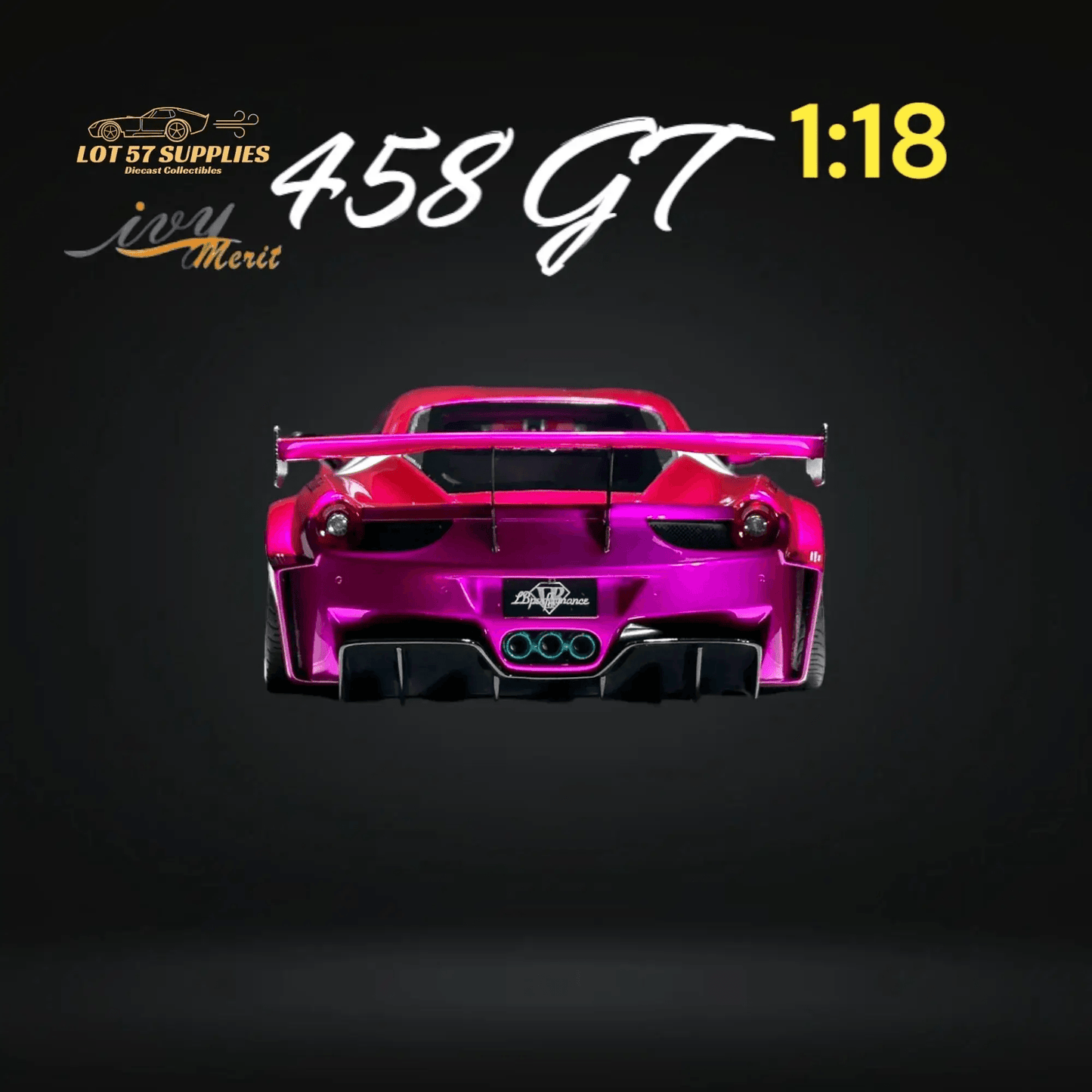  Ivy Merit 458 GT Resin Model Car 1 18 Scale Limited -  ToylandEU™