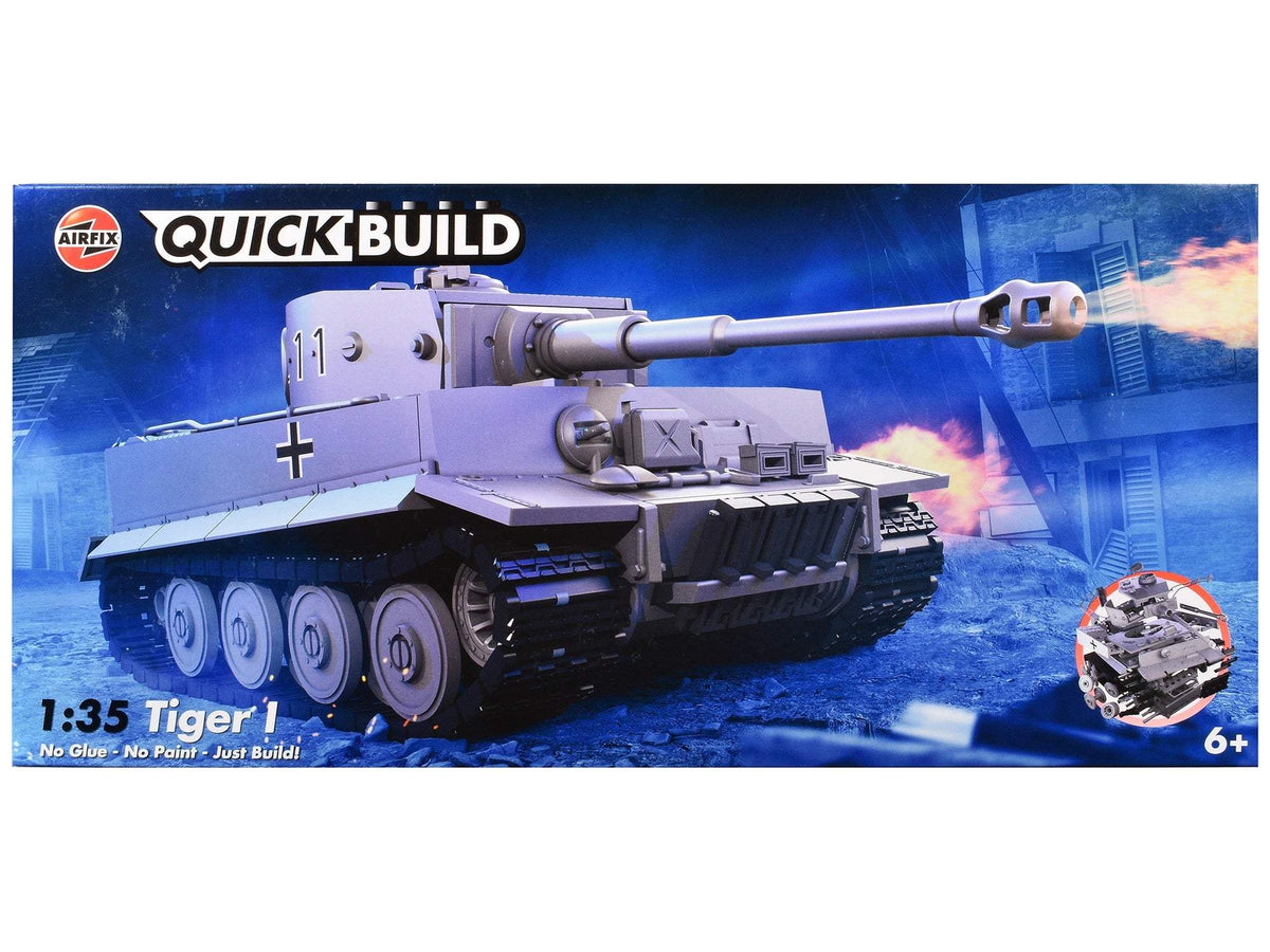 Tiger I Tank | 1/35 Plastic Model Kit | Airfix Quickbuild | German Army Series