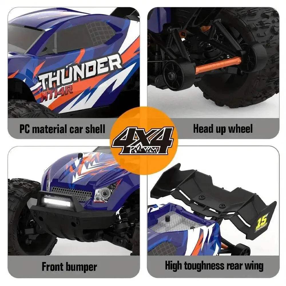 JIUSI MT14R 1/14 RC Racing Car 80km/h 4WD Off-road Toys - ToylandEU