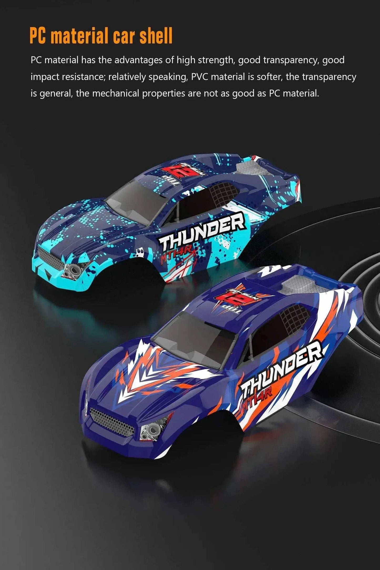 JIUSI MT14R 1/14 RC Racing Car 80km/h 4WD Off-road Toys - ToylandEU