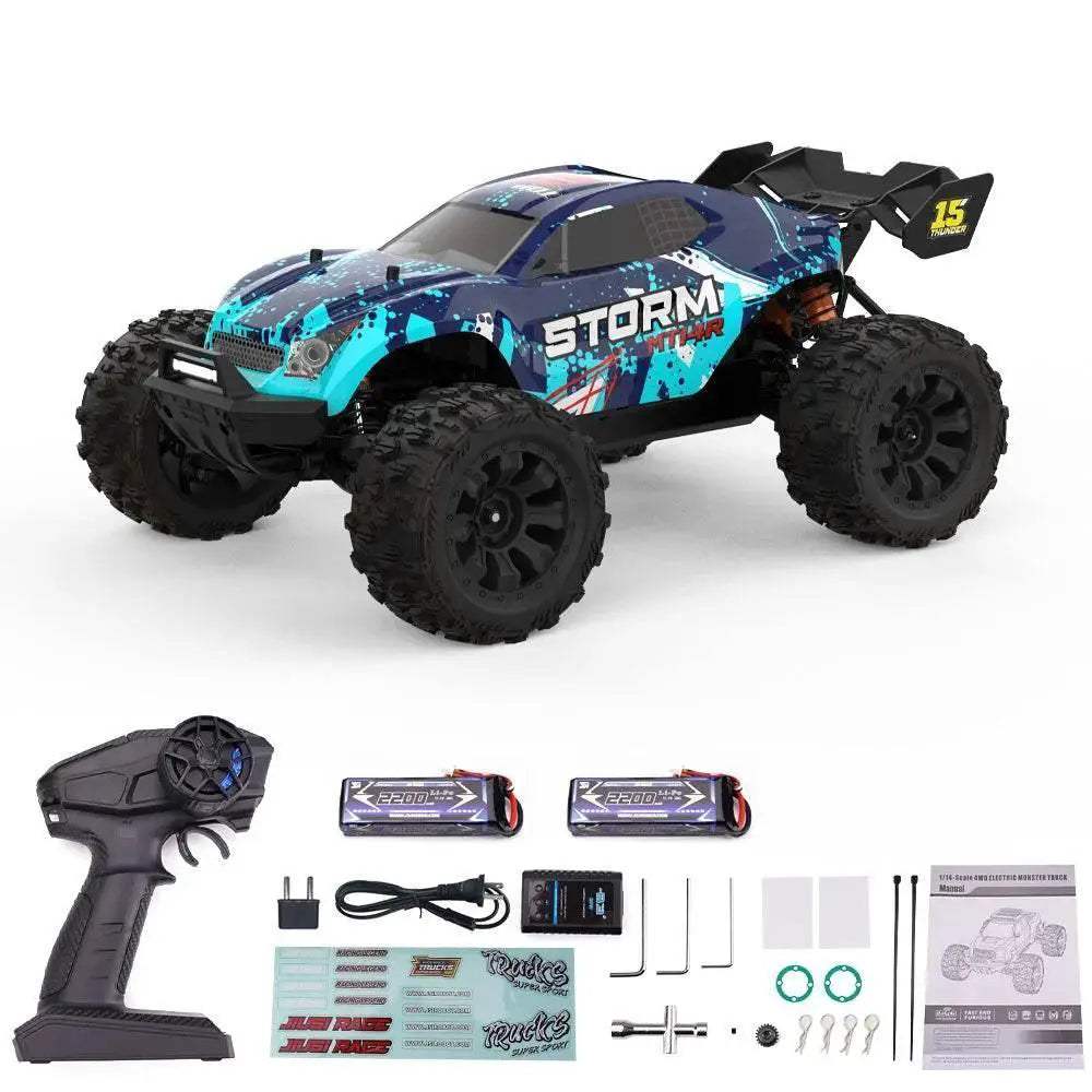 JIUSI MT14R 1/14 RC Racing Car 80km/h 4WD Off-road Toys - ToylandEU