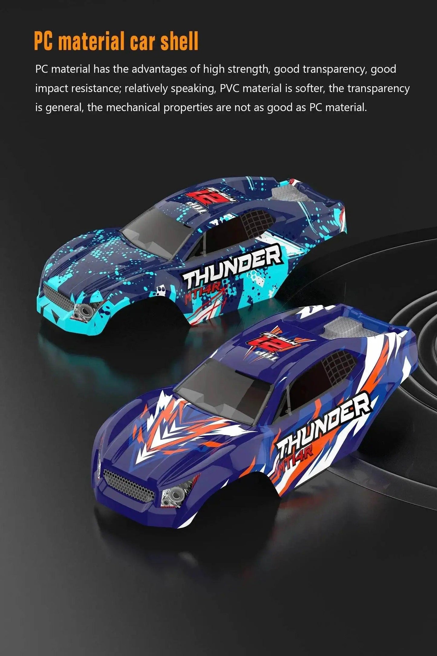  JIUSI MT14R 1/14 RC Racing Car 80km/h Brushless 4WD -  ToylandEU™