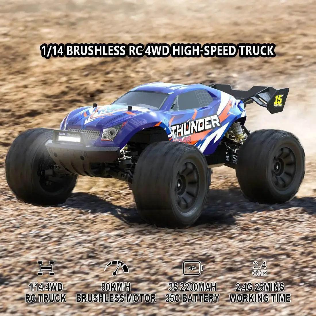  JIUSI MT14R 1/14 RC Racing Car 80km/h Off-road Truck -  ToylandEU™