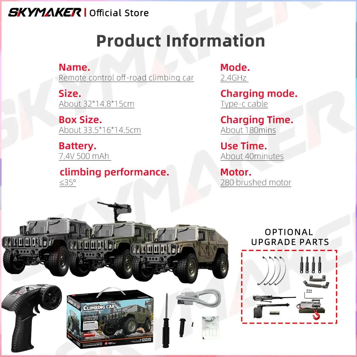  JJRC C8835 RC Car 4WD All Terrain Climber LED Lights -  ToylandEU™