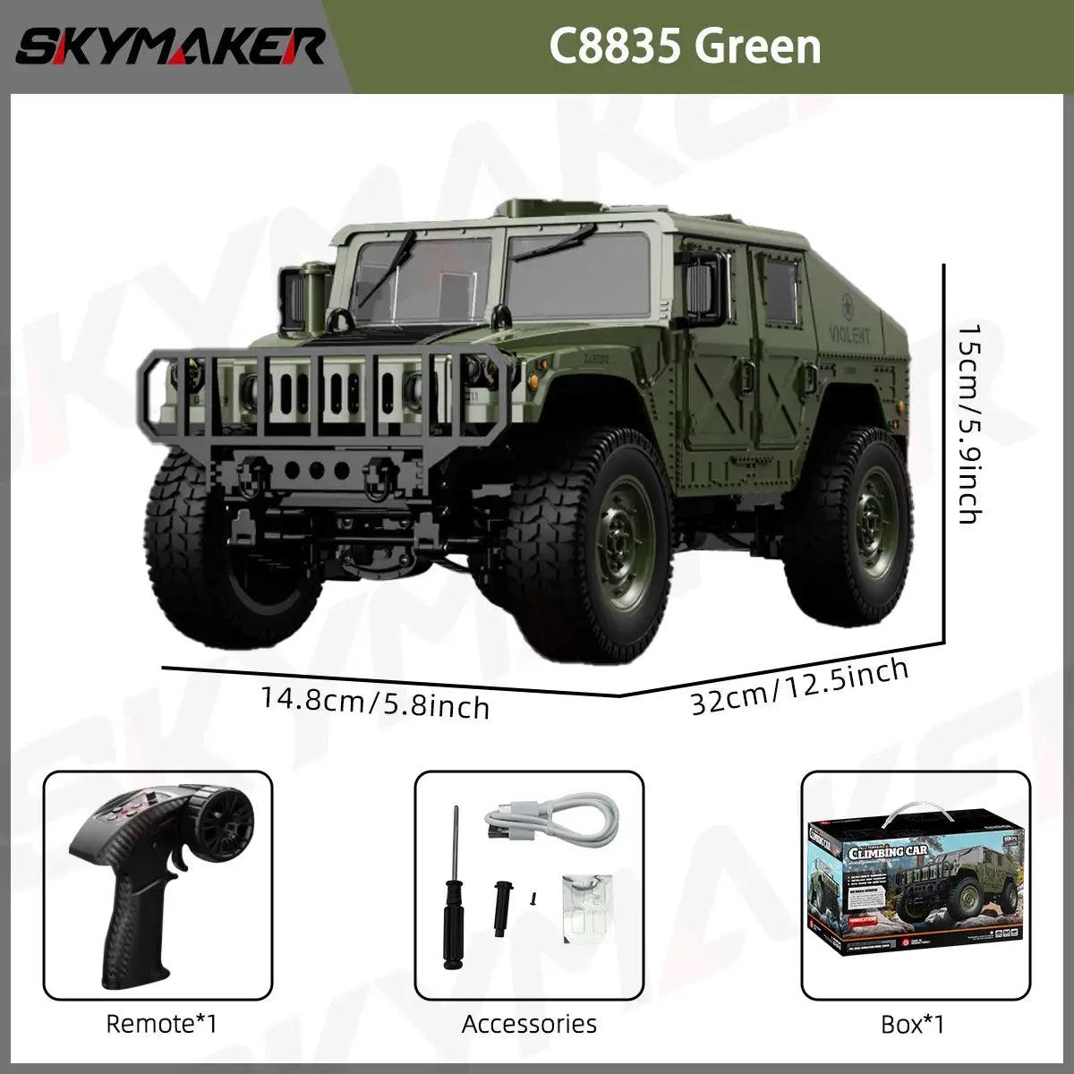  JJRC C8835 RC Car 4WD All Terrain Climber LED Lights -  ToylandEU™