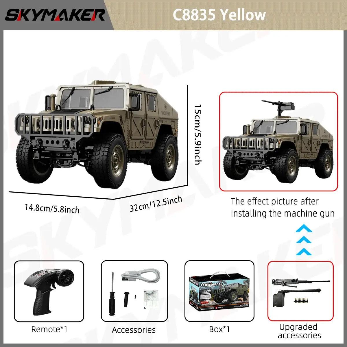  JJRC C8835 RC Car 4WD All Terrain Climber LED Lights -  ToylandEU™