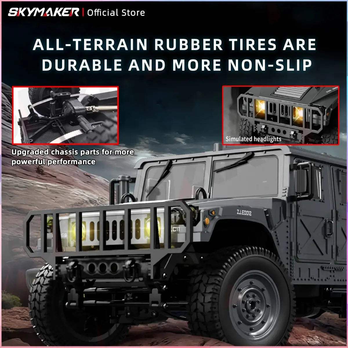  JJRC C8835 RC Car 4WD All Terrain Climber LED Lights -  ToylandEU™