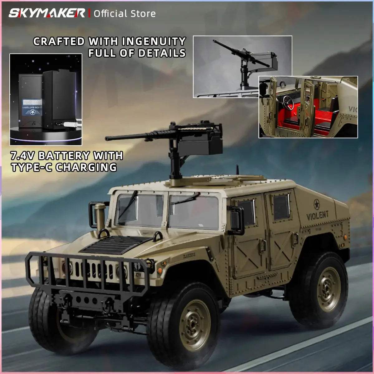  JJRC C8835 RC Car 4WD All Terrain Climber LED Lights -  ToylandEU™